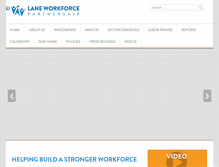 Tablet Screenshot of laneworkforce.org
